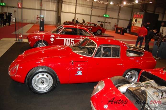 Alfa Romeo Giulia TZ 1963-1967 (1963 Zagato Coupé 2d), left side view