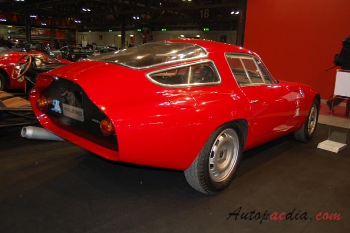 Alfa Romeo Giulia TZ 1963-1967 (1963 Zagato Coupé 2d),  left rear view
