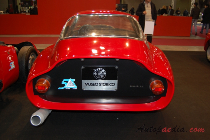 Alfa Romeo Giulia TZ 1963-1967 (1963 Zagato Coupé 2d), rear view