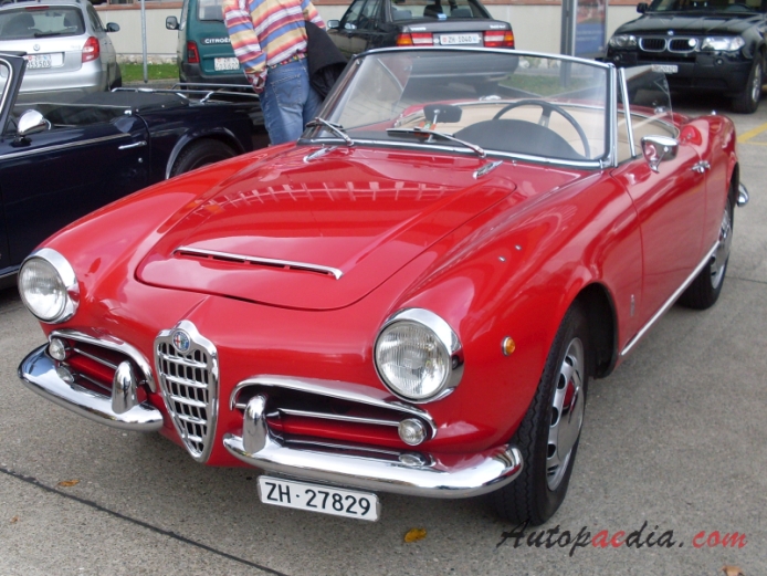 Alfa Romeo Giulietta Spider 1955-1964 (1962-1964 Giulia 1600), lewy przód