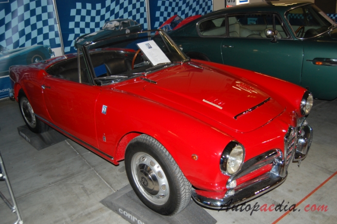 Alfa Romeo Giulietta Spider 1955-1964 (1962-1964 Giulia 1600), prawy przód