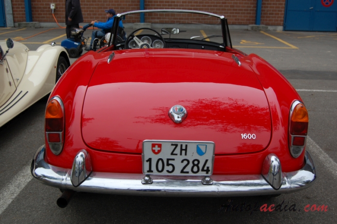 Alfa Romeo Giulietta Spider 1955-1964 (1962-1964 Giulia 1600), tył