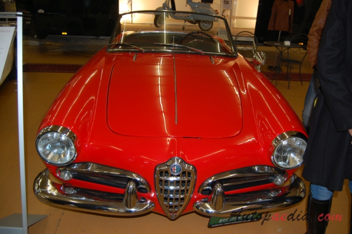 Alfa Romeo Giulietta Spider 1955-1964 (1962 Giulia 1600), front view