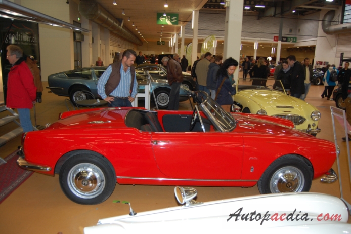 Alfa Romeo Giulietta Spider 1955-1964 (1962 Giulia 1600), right side view