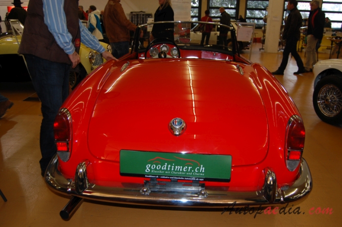 Alfa Romeo Giulietta Spider 1955-1964 (1962 Giulia 1600), rear view
