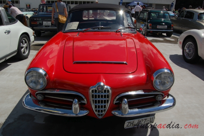 Alfa Romeo Giulietta Spider 1955-1964 (1964 Giulia Veloce 1600), front view