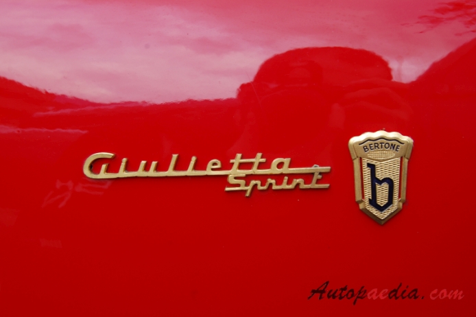 Alfa Romeo Giulietta Sprint 1954-1966 (1954-1959 series 1), emblemat bok 