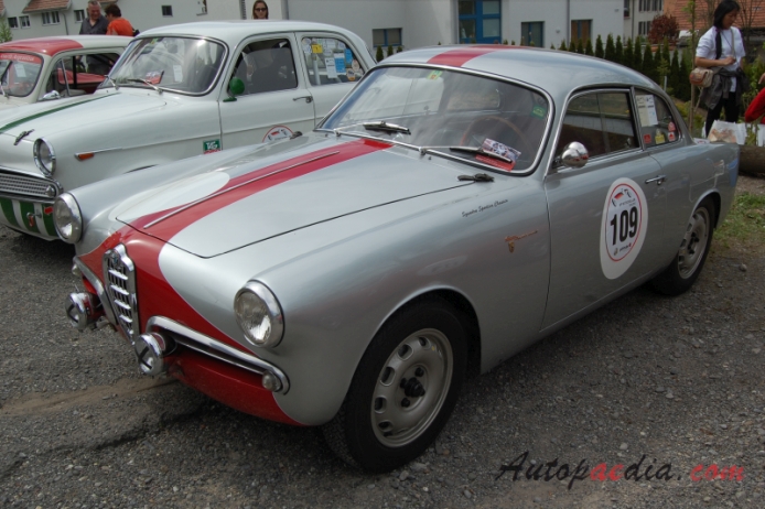 Alfa Romeo Giulietta Sprint 1954-1966 (1957 Sprint Veloce S1), lewy przód