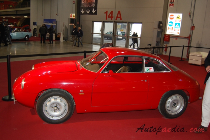 Alfa Romeo Giulietta Sprint 1954-1966 (1959-1962 SZ Sprint Zagato Coda Tonda), lewy bok