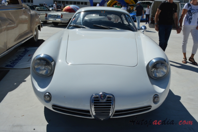 Alfa Romeo Giulietta Sprint 1954-1966 (1959-1962 SZ Sprint Zagato Coda Tronca), front view