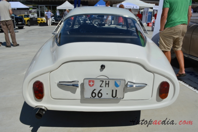 Alfa Romeo Giulietta Sprint 1954-1966 (1959-1962 SZ Sprint Zagato Coda Tronca), rear view