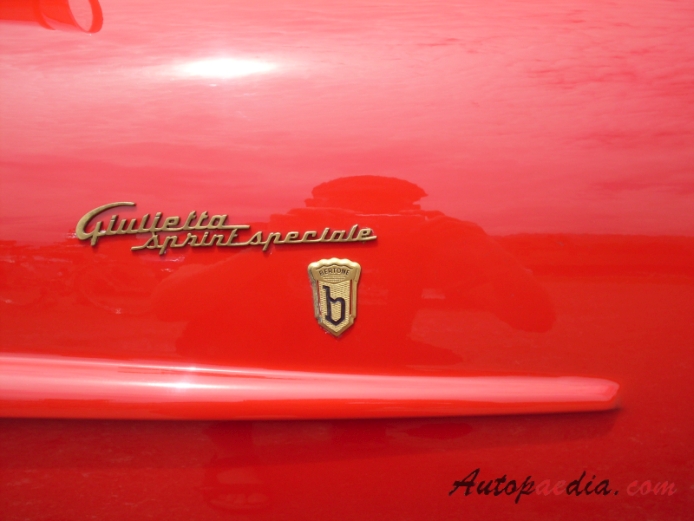 Alfa Romeo Giulietta Sprint 1954-1966 (1959-1962 Sprint Speciale), side emblem 
