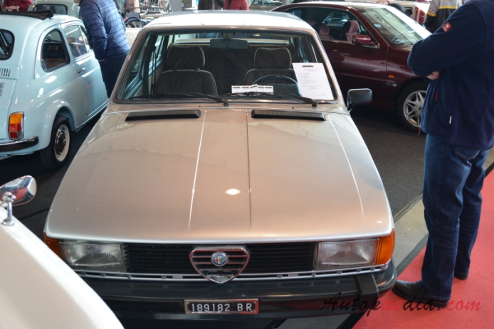 Alfa Romeo Giulietta (nuova) 1977-1985 (1981 1st series 1.8L sedan 4d), front view