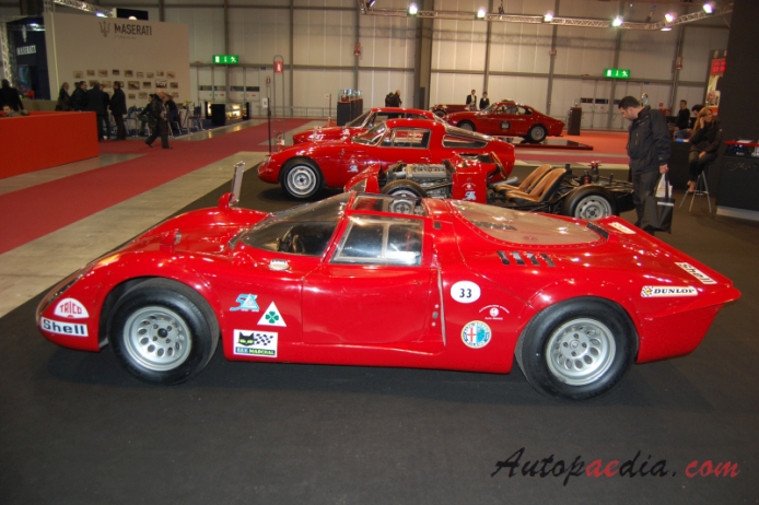 Alfa Romeo Tipo 33 1967-1977 (1968 33/2 Daytona 2L), left side view