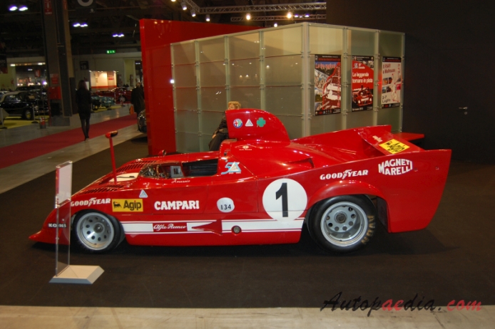 Alfa Romeo Tipo 33 1967-1977 (1975 33T12 2995ccm V12), left side view