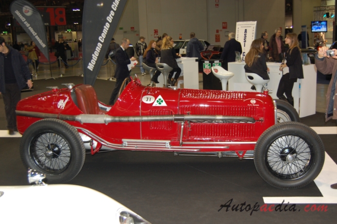 Alfa Romeo typ B 1932 (Gran Premio P3 monoposto), prawy bok