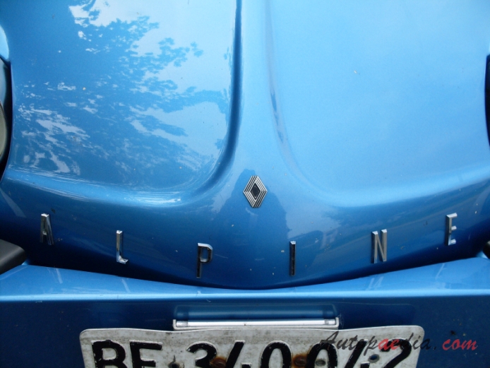 Renault Alpine A110 1961-1977, front emblem  