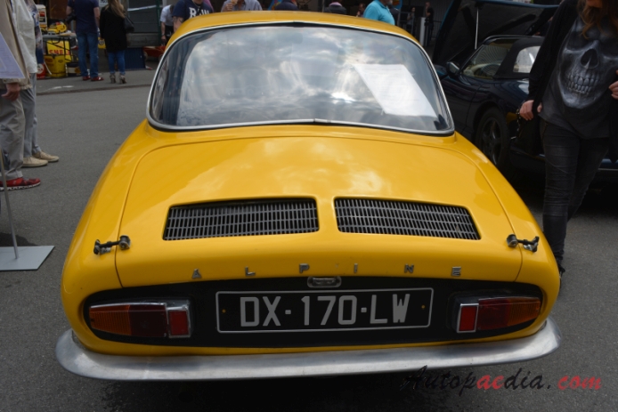 Renault Alpine A110 1961-1977 (1966 Renault Alpine A110 GT4 1.3L saloon 2d), rear view