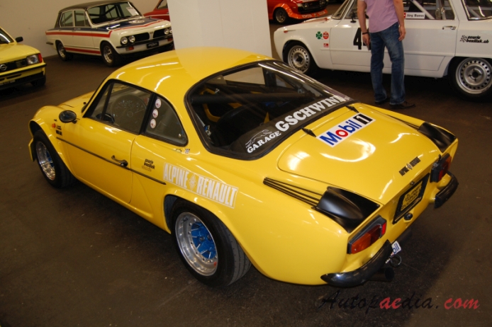 Renault Alpine A110 1961-1977 (1972 1600 S),  left rear view