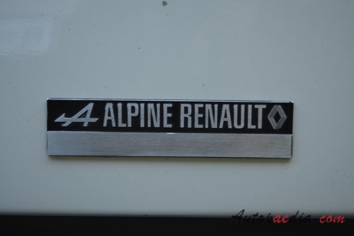 Renault Alpine A310 1971-1984 (1971-1976), emblemat tył 