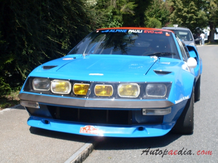 Renault Alpine A310 1971-1984 (1975 Groupe 4), front view