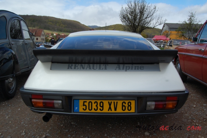 Renault Alpine A310 1971-1984 (1980-1984 V6 Coupé 2d), rear view