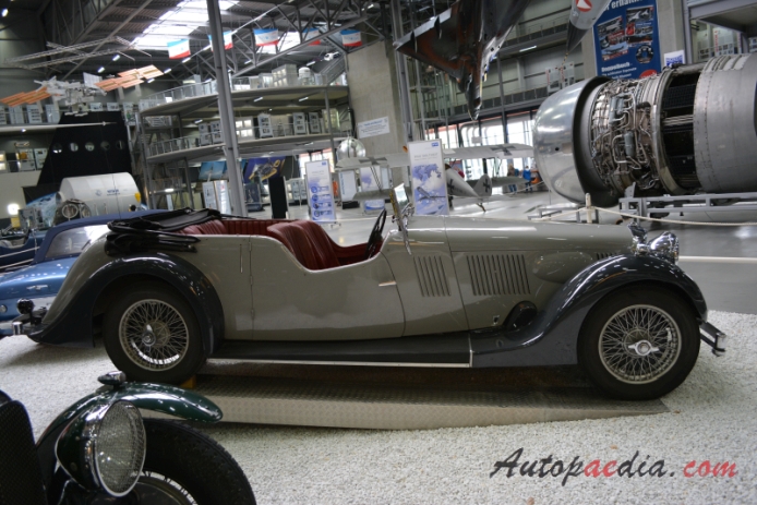 Alvis 4.3 Litre 1936-1940 (1938 roadster 2d), right side view