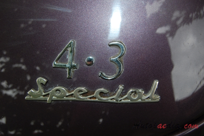 Alvis 4.3 Litre 1936-1940 (4.3 Special roadster 2d), rear emblem  