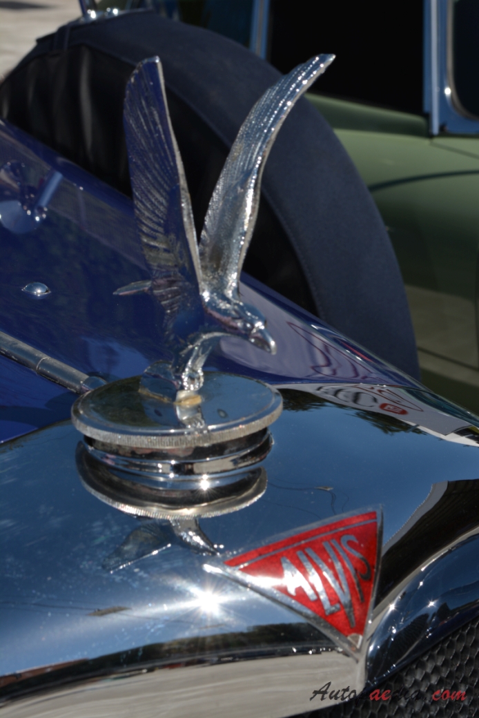 Alvis Silver Eagle 1929-1936 (1936 Silver Eagle SG Drophead Coupé 2d), emblemat przód 