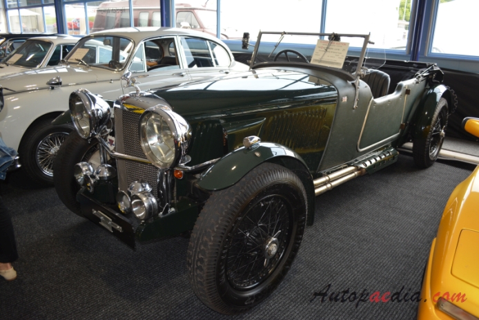 Alvis Speed 20 1932-1936 (1934 SB Special Tourer roadster 2d), lewy przód