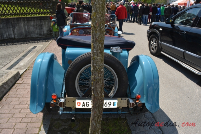 Alvis Speed 20 1932-1936 (1934 roadster 2d), tył