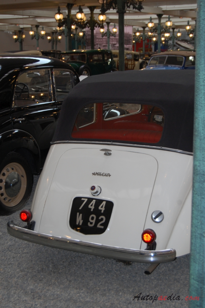Amilcar B38 Compound 1938-1943 (1938 convertible 2d), rear view