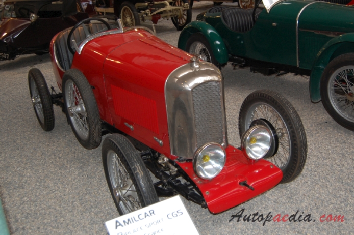 Amilcar CGS 1923-1925 (1925 biplace sport), right front view