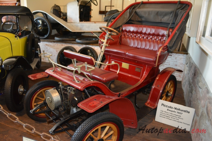 A. Ruppe & Sohn Piccolo 7PS 1907-1910 (1907 794 ccm voiturette), lewy przód
