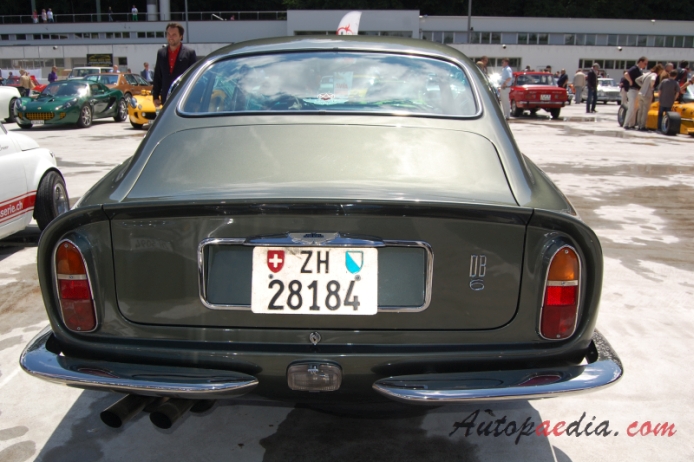 Aston Martin DB6 1965-1971 (1965-1969 Mk I Vantage), tył