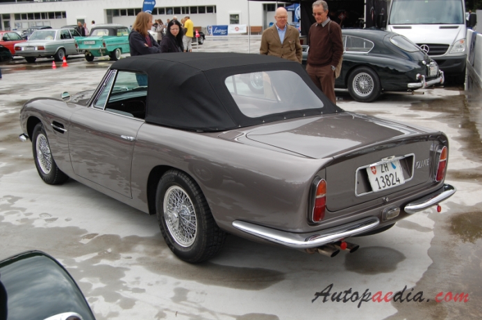 Aston Martin DB6 1965-1971 (1965-1969 Mk I Volante), lewy tył