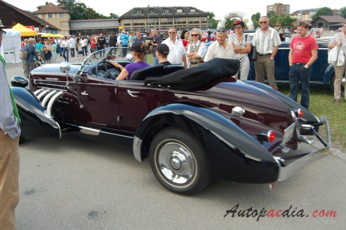 Auburn 851 (852) Speedster 1935-1936 (1966 Serie 2),  left rear view