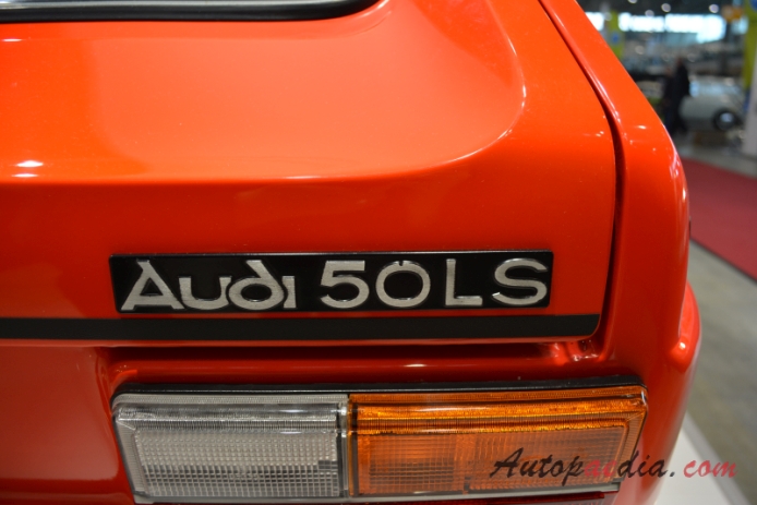 Audi 50 1974-1978 (1975 LS hatchback 3d), rear emblem  