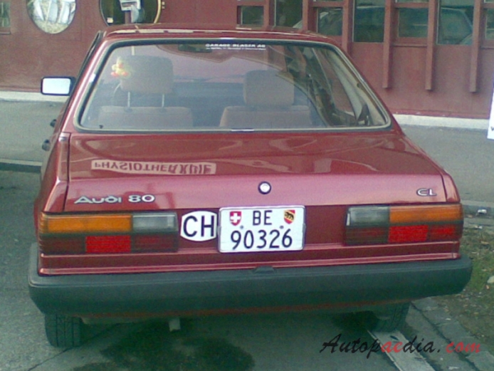 Audi 80 B2 1978-1986 (1978-1984 Audi 80 sedan 4d CL), rear view