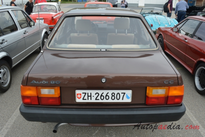Audi 80 B2 1978-1986 (1984-1986 Audi 80 CC sedan 4d), rear view