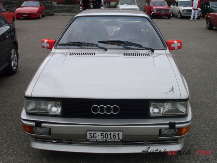 Audi Quattro 1980-1991 (1985-1991), przód