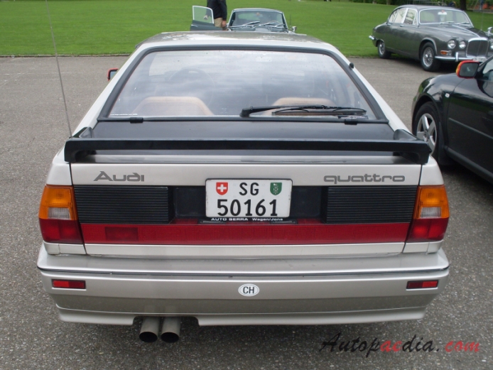 Audi Quattro 1980-1991 (1985-1991), tył