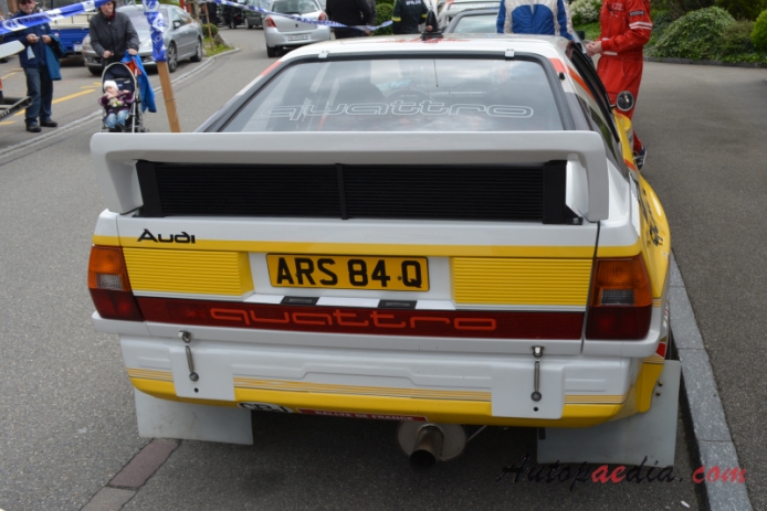 Audi Quattro 1980-1991 (1985 Sport Quattro replica), rear view
