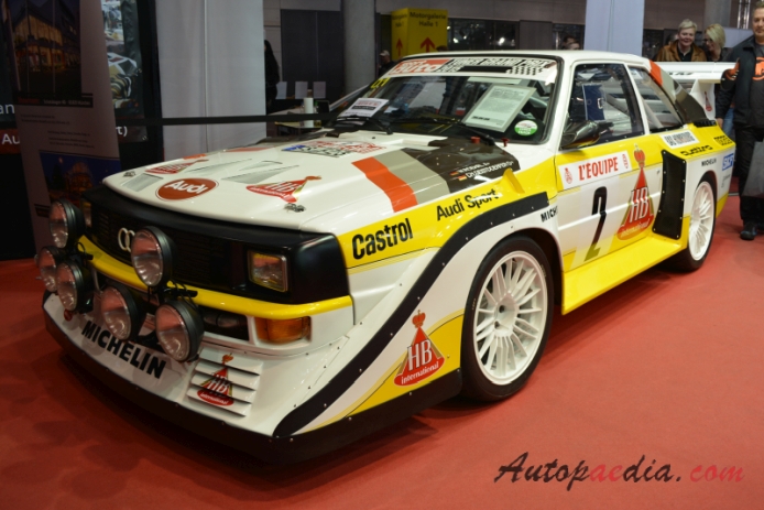 Audi Quattro 1980-1991 (1986 Sport Quattro S1 Group B), left front view