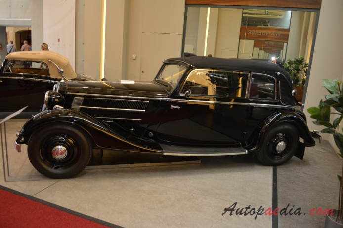 Audi 225 1935-1938 (1936 deluxe convertible 2d), left side view