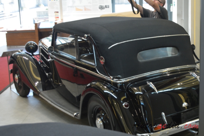 Audi 225 1935-1938 (1936 deluxe convertible 2d), lewy tył