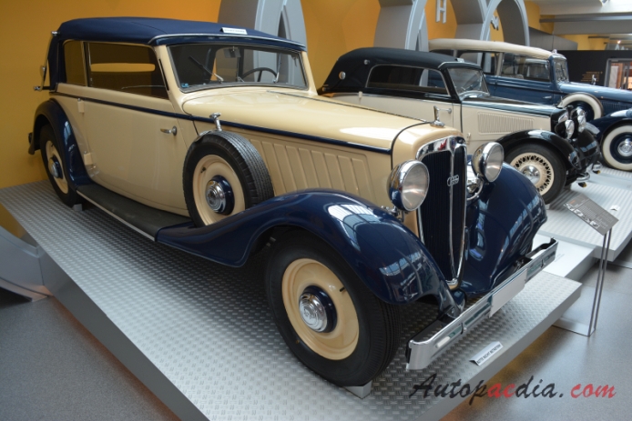 Audi UW 1933-1934 (1934 Audi UW 8/40 PS Gläser convertible 2d), right front view
