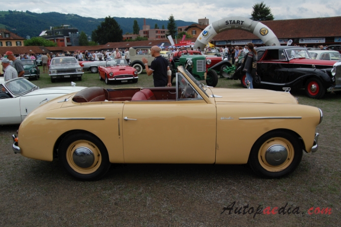 Austin A40 Sports 1950-1953 (1951 convertible 2d), prawy bok