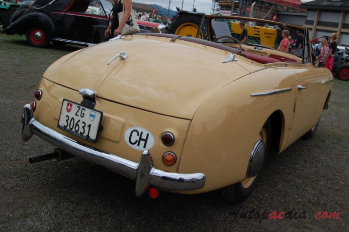 Austin A40 Sports 1950-1953 (1951 convertible 2d), right rear view