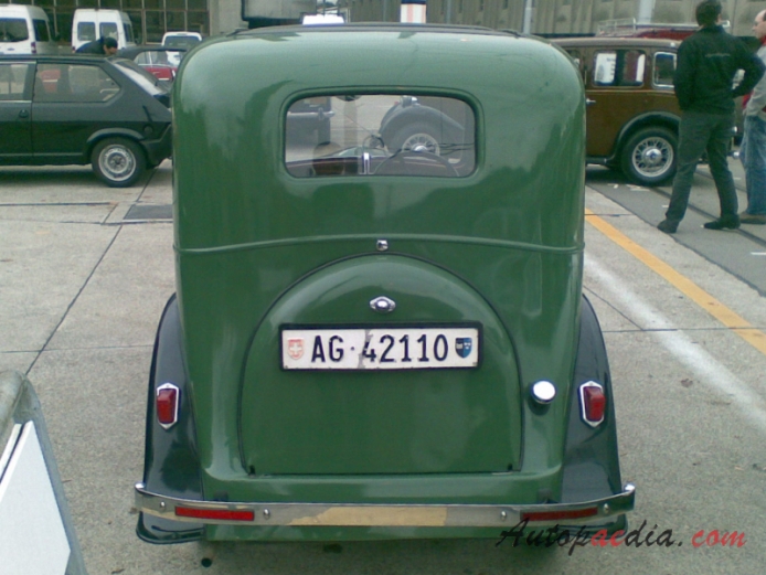 Austin Seven 1922-1939 (1934-1939 saloon), tył